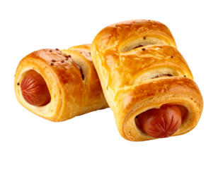 sausage roll on transparent background