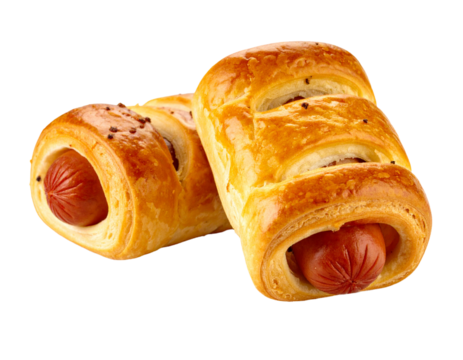 sausage roll on transparent background