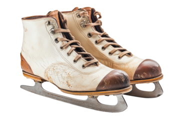 Vintage pair of ice skates