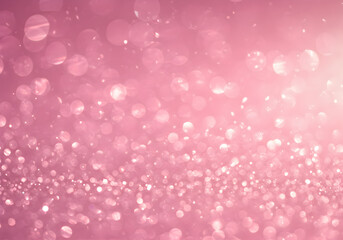 Pink Glitter Bokeh Background Illustration