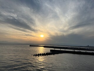 Obraz premium 江ノ島の夕景8