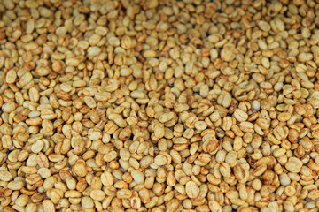 Close up of coffee beans for background          