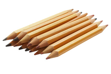 Fototapeta premium A stack of wooden pencils