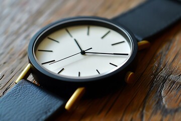 Minimalist watch face with a simple, elegant design