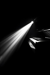Solitary Pianist in Spotlight: A Symphony of Shadows and Light