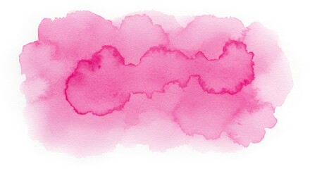 Pink Watercolor Stain Background Texture on White Surface Graphic