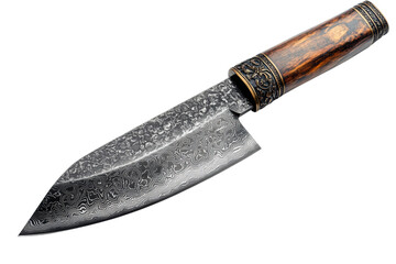 Ornate damascus steel knife © Umer