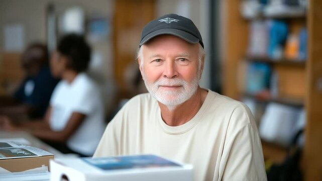 3_Retiree Volunteering at Community Center in Illinois