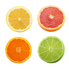 Obraz premium Colorful Citrus Fruit Slices for Freshness and Flavor