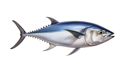 Bluefin Tuna Swimming in Clear Water