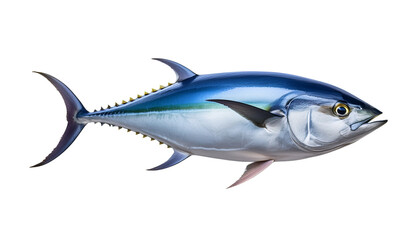 Bluefin Tuna Swimming in Clear Water