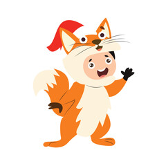 Child Fox Costume Christmas Outfit