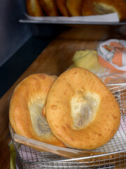 Lard cookies, a Bavarian specialty called Ausgezogene
