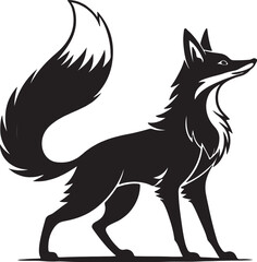 vector illustration of a fox