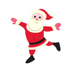 Jolly Santa Claus Christmas Dance Clipart