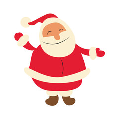 Happy Cartoon Santa Claus Christmas