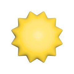 3d render of illustration of a sun