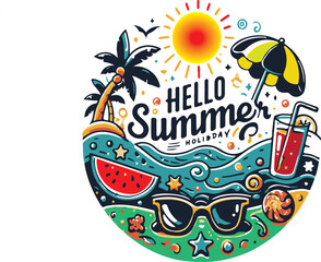 SUMMER HOLIDAY T-SHIRT DESIGN