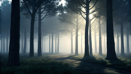 Cinematic Minimalist Background with Moody 3D Design Style