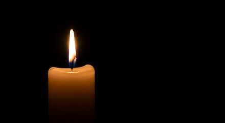 candle light in the dark with hope and bless