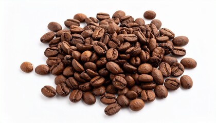 Fototapeta premium coffee beans on white background
