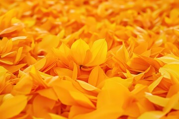 Close-up view of vibrant orange flower petals.