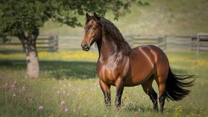 Fototapeta premium horse in the field