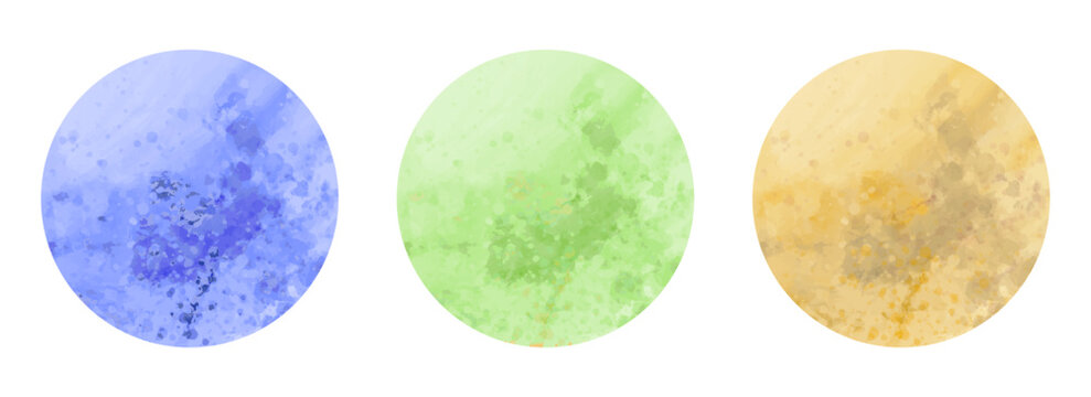 
Abstract picturesque texture pattern in circle. Vector
