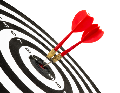 two arrows on target