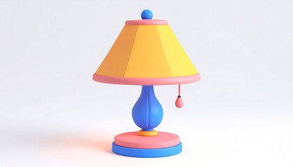 Yellow and Blue Lamp
