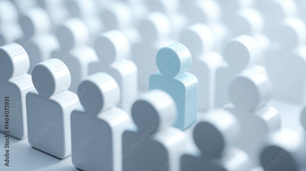 Poster ai audience grid icon concept focusing on segmentation through logical analysis for enhanced targeti