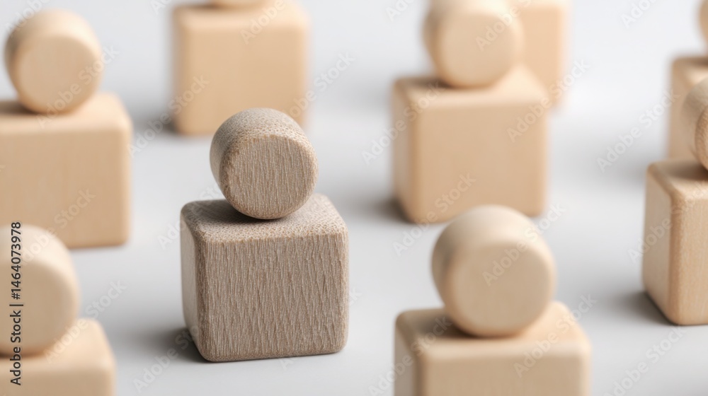 Poster ai audience grid icon concept emphasizing segmentation through logical frameworks for effective mark