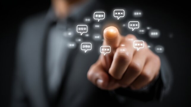 Engaging ai clarity protocol icon concept for communication refinement to foster effective team interactions