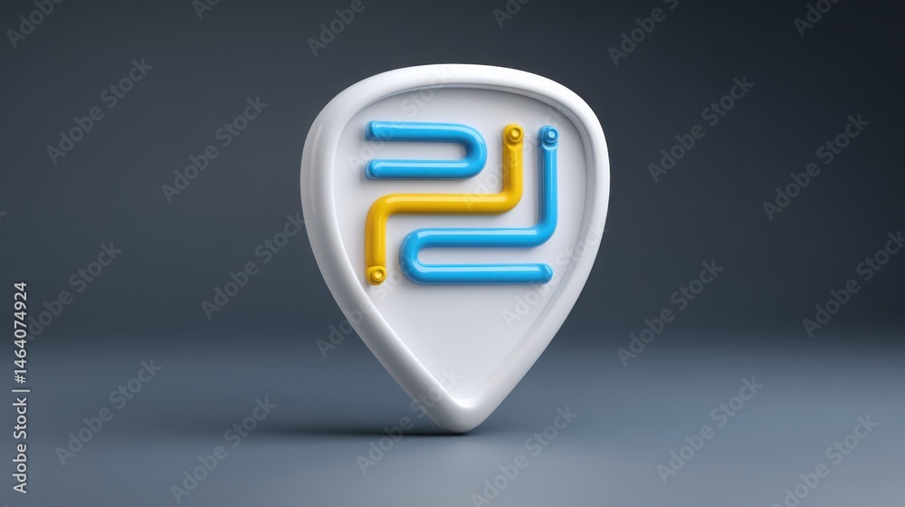Poster comprehensive ai conversion map icon concept illustrating automated behavior flow for enhanced user 