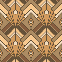 Art Deco Seamless Pattern Illustration