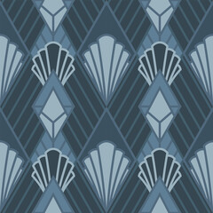 Art Deco Seamless Pattern Illustration