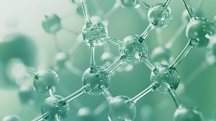 Abstract Molecular Structure Illustration