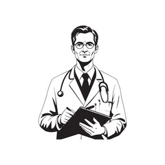 a doctor who is taking notes