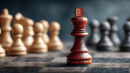 Iconic representation of strategy in silence emphasizing decisions made without spectators in modern business environments