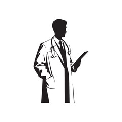 doctor man with a book