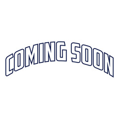 coming soon. Isolated vector lettering with unique curves and cracked color letters in different sizes. bright pattern for printing on T-shirts, stickers, banners, bags.