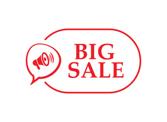 big sale stickers with sale discount text