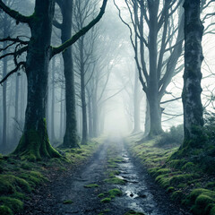 Obraz premium Cinematic Minimalist Background with Moody 3D Design Style