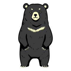 Formosan Black Bear Illustration