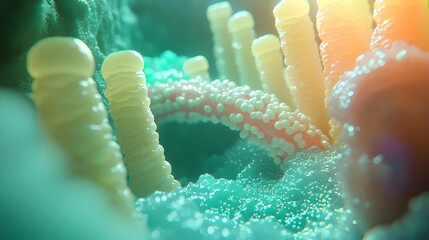Abstract Microscopic Cellular Structure
