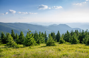 Slovakian mountains in summer.