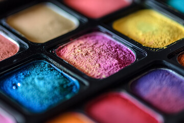 Assorted Color Powders in Unique Shapes and Bright Tones