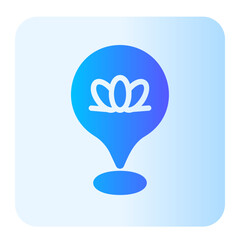 Obraz premium location gradient icon