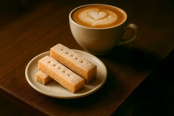 Cappuccino and Homemade Shortbread