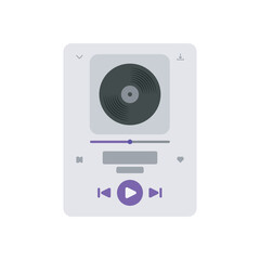 Fototapeta premium Music UI Illustration